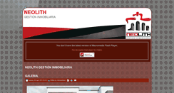 Desktop Screenshot of neolithgestioninmobiliaria.com